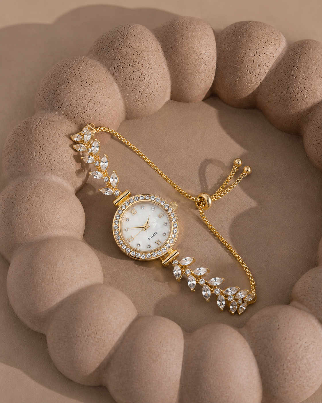 Freya Crystal Bracelet Watch
