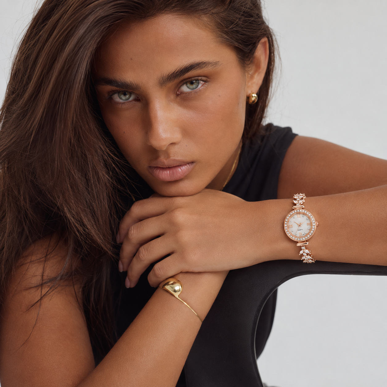 Freya Crystal Bracelet Watch