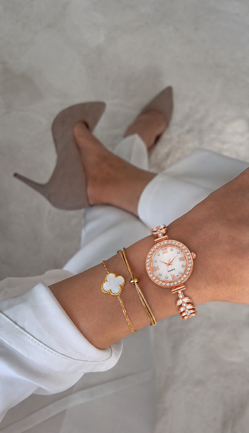 Freya Crystal Bracelet Watch