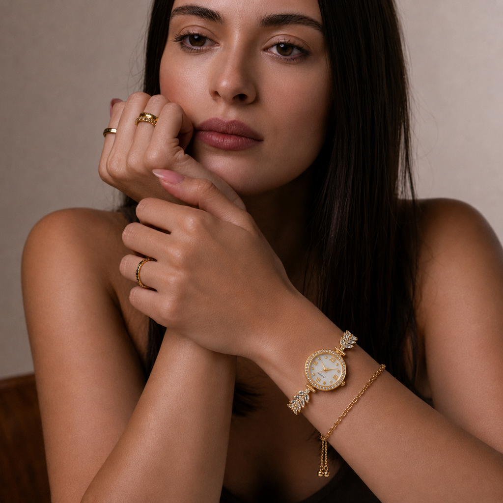 Freya Crystal Bracelet Watch