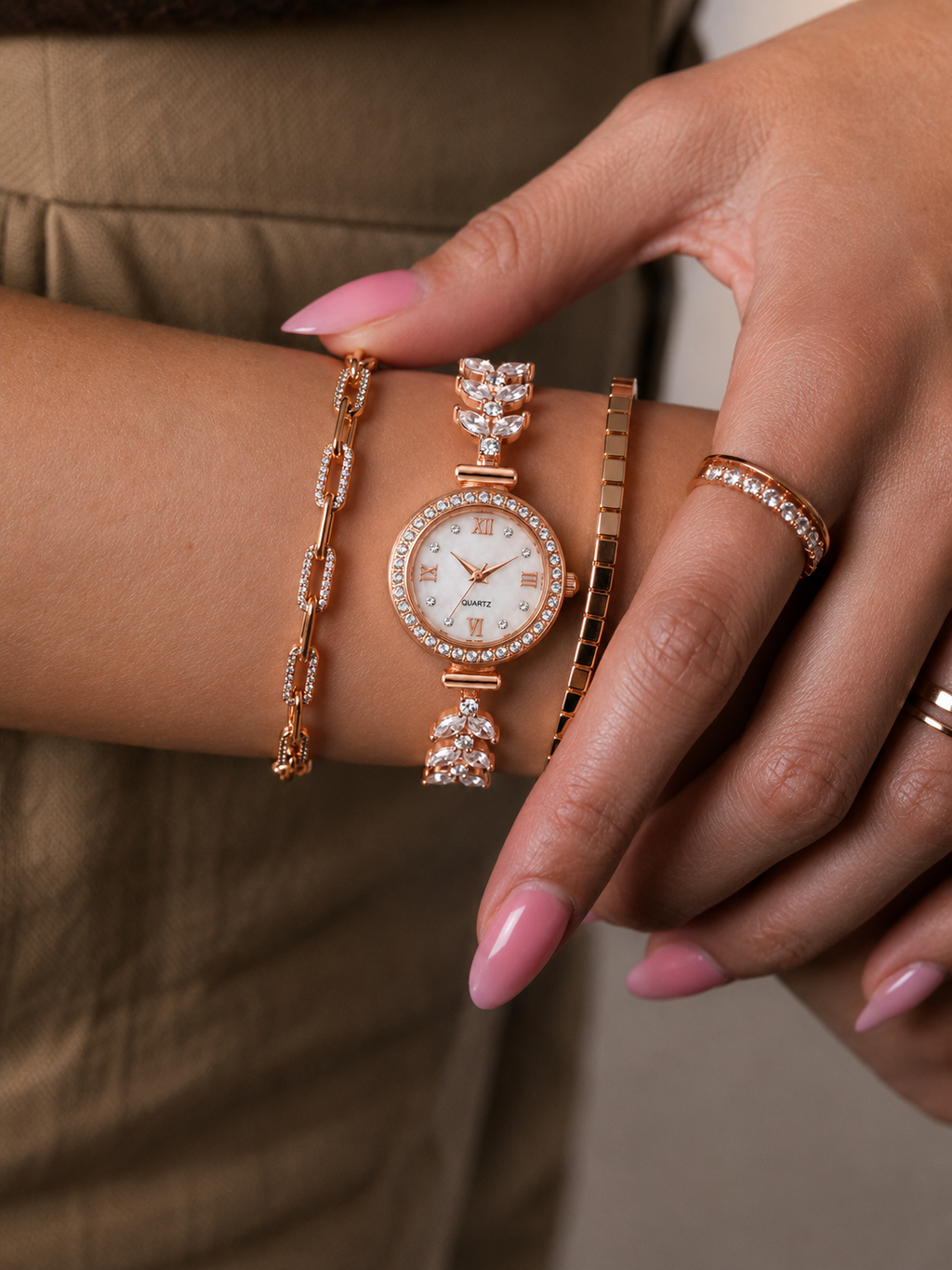 Freya Crystal Bracelet Watch