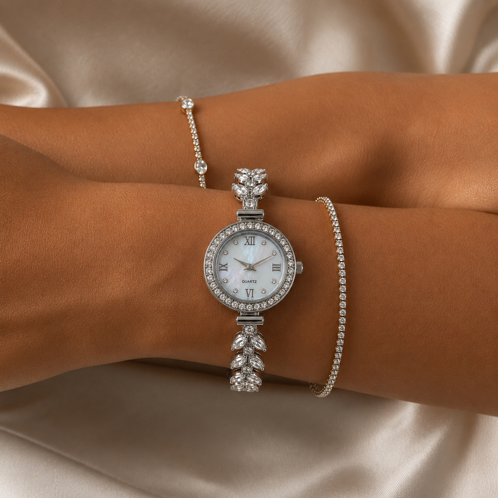 Freya Crystal Bracelet Watch